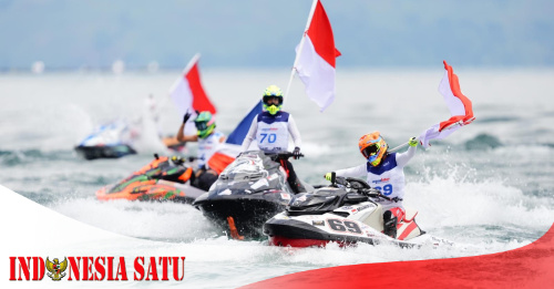 Aquabike World Championship Hari Kedua Sukses Digelar di Silalahi, Rider Asal Prancis Berhasil Keluar Sebagai Juara